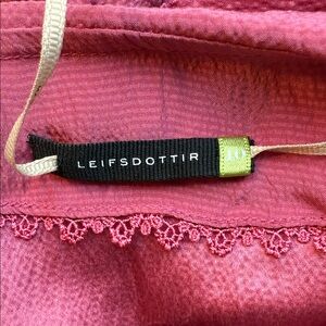 Leifsdottir Pink Silk Blouse